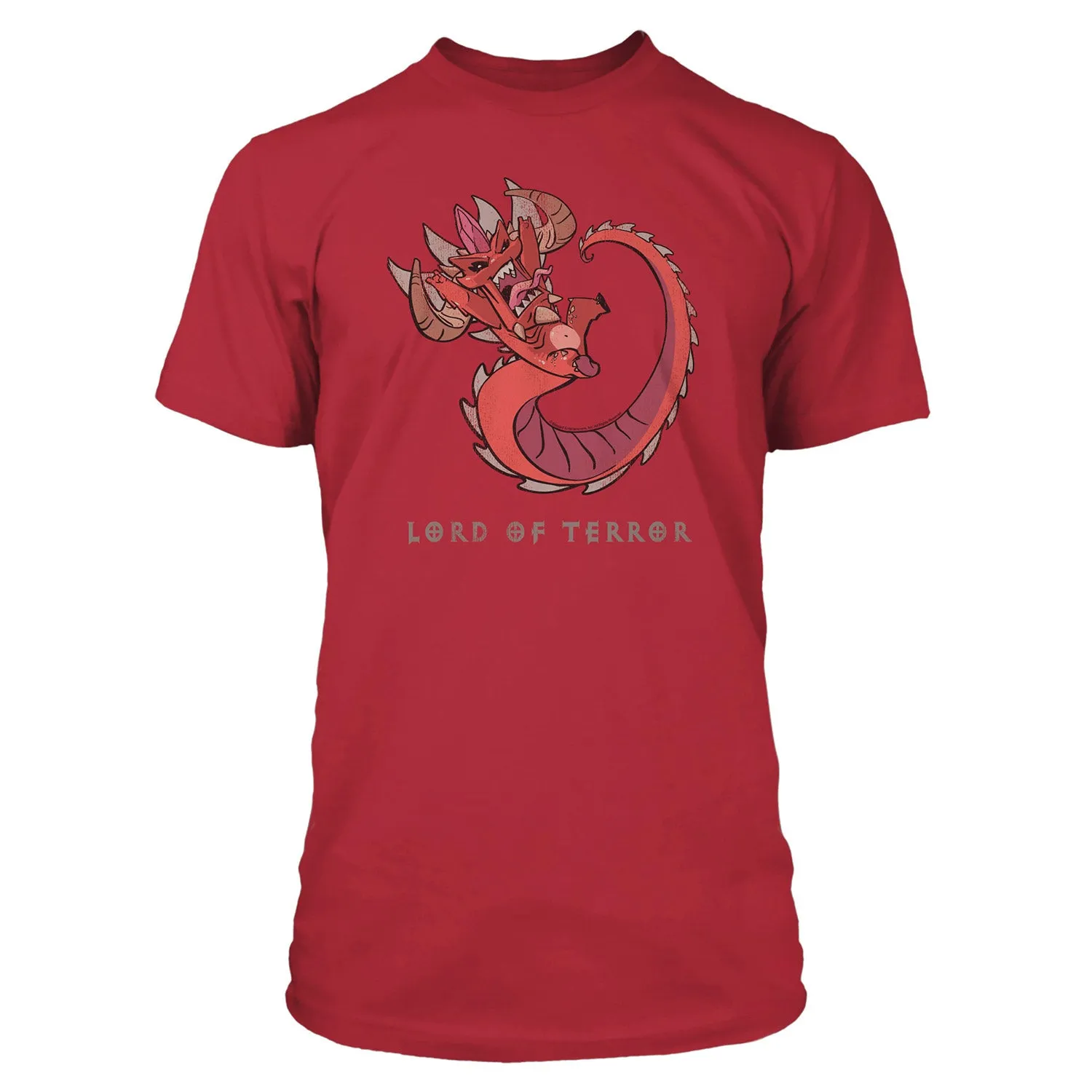 Diablo III Cartoon Lord of Terror Red T-Shirt