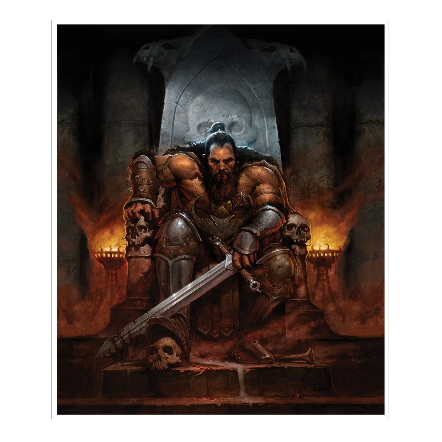 Diablo IV Barbarian Bul-Kathos 42x59cm Poster