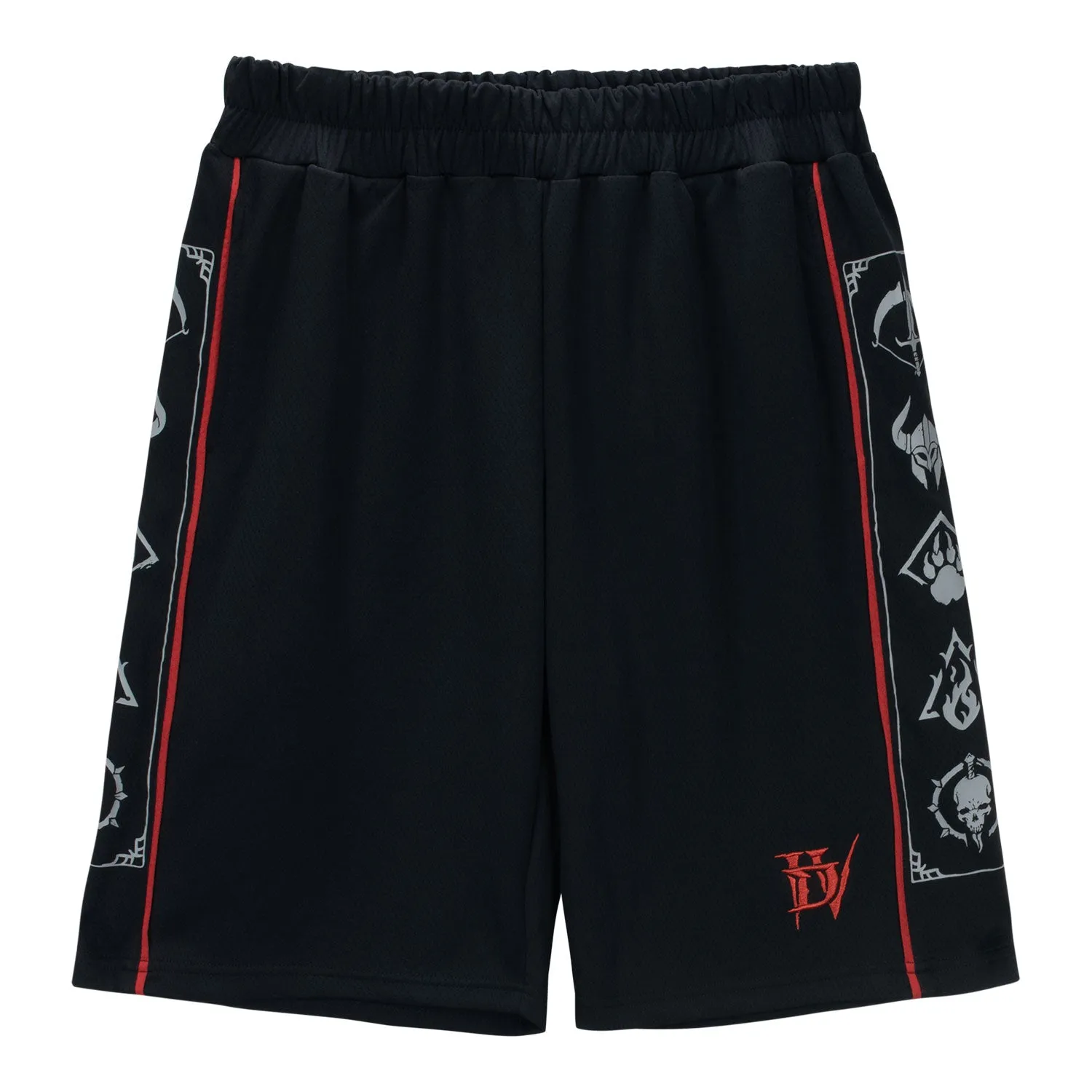 Diablo IV Class Icon Black Basketball Short