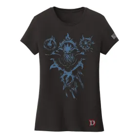 Diablo IV Sorcerer Sigil Women's Black T-Shirt