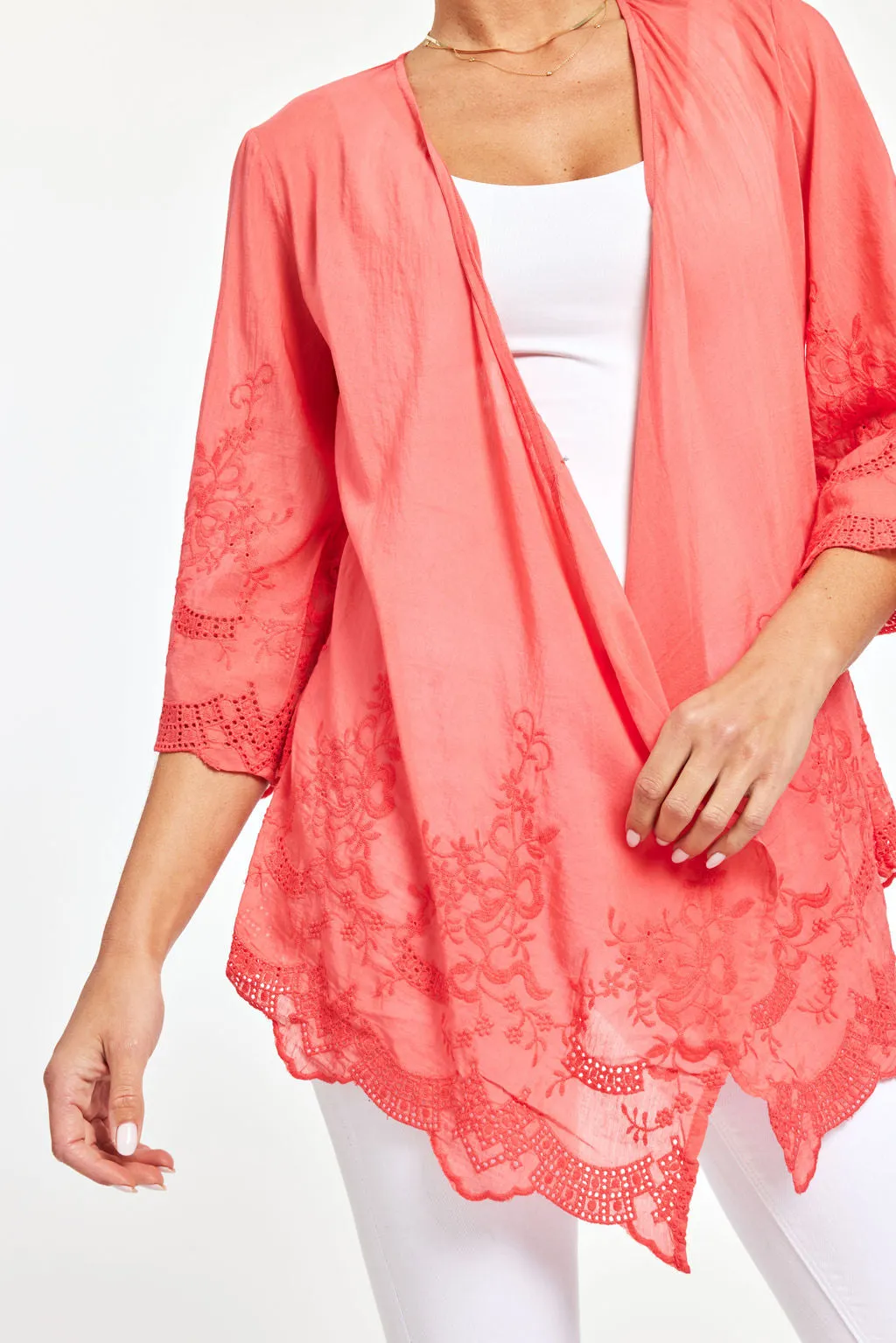 Embroidered Cardigan