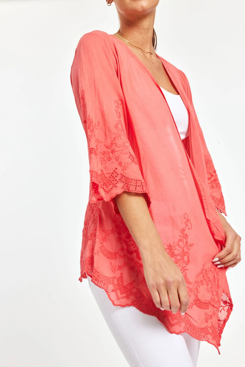 Embroidered Cardigan