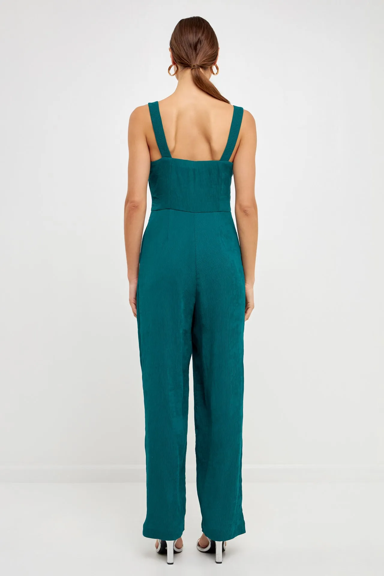 Endless Rose - Soft Touch Plisse Twist Jumpsuit