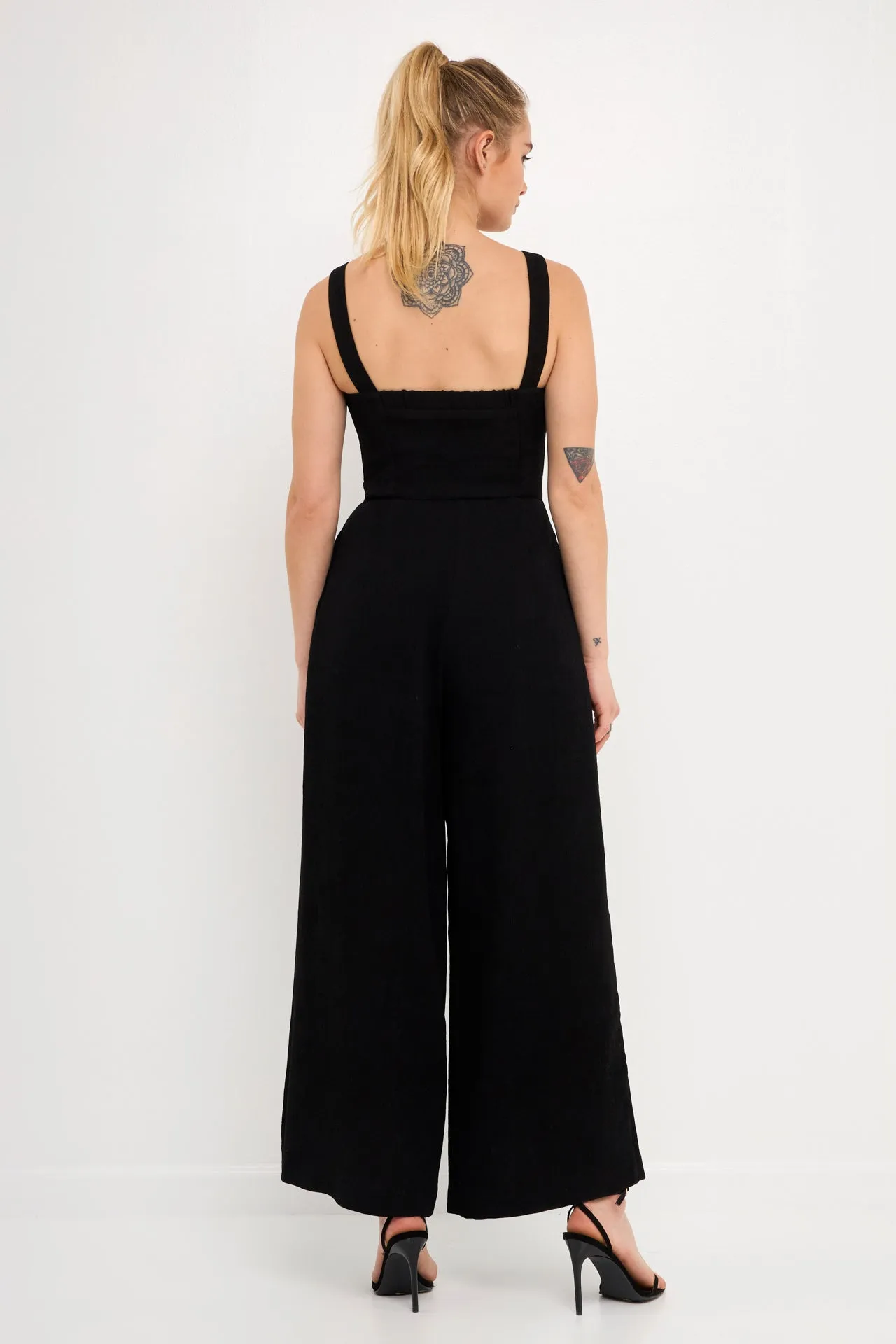 Endless Rose - Soft Touch Plisse Twist Jumpsuit