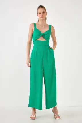 Endless Rose - Soft Touch Plisse Twist Jumpsuit