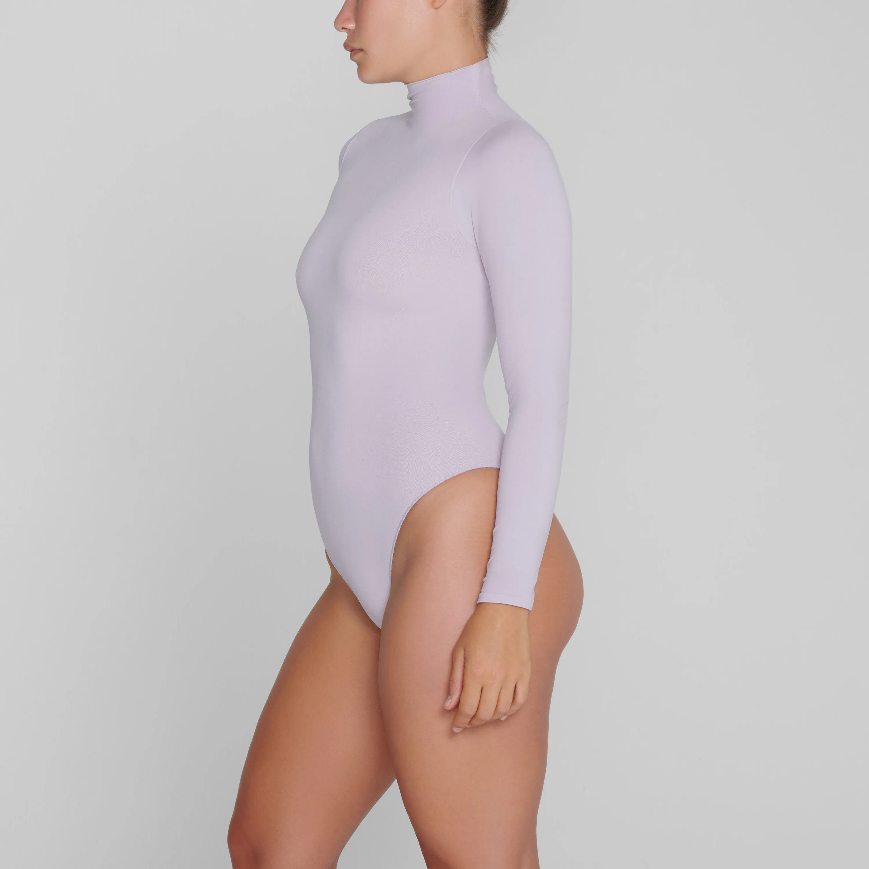 ESSENTIAL MOCK NECK LONG SLEEVE BODYSUIT | IRIS MICA