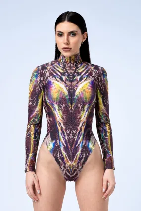 Exotic Skin Sleeved Bodysuit