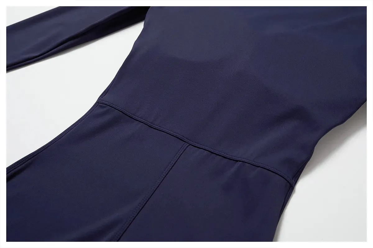 Finesse Long-Sleeve Skinny Jumpsuit