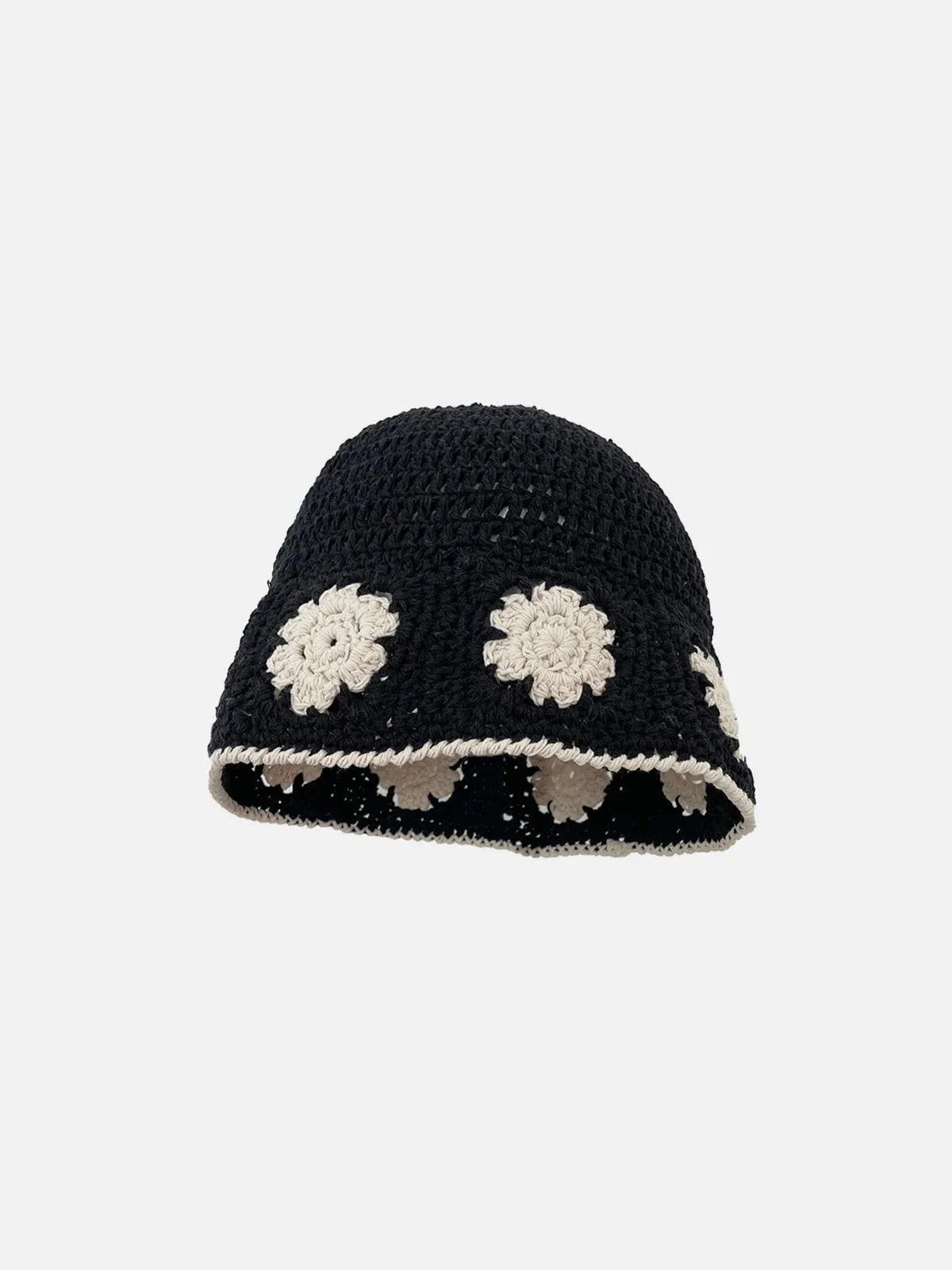 Flower Cut-Out Bucket Hat