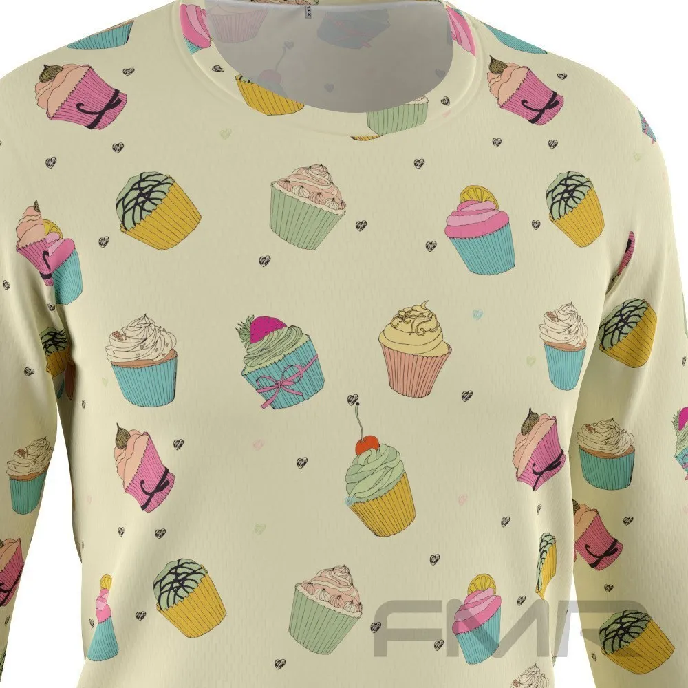 FMR Men's Cupcake Long Sleeve Running Shirt