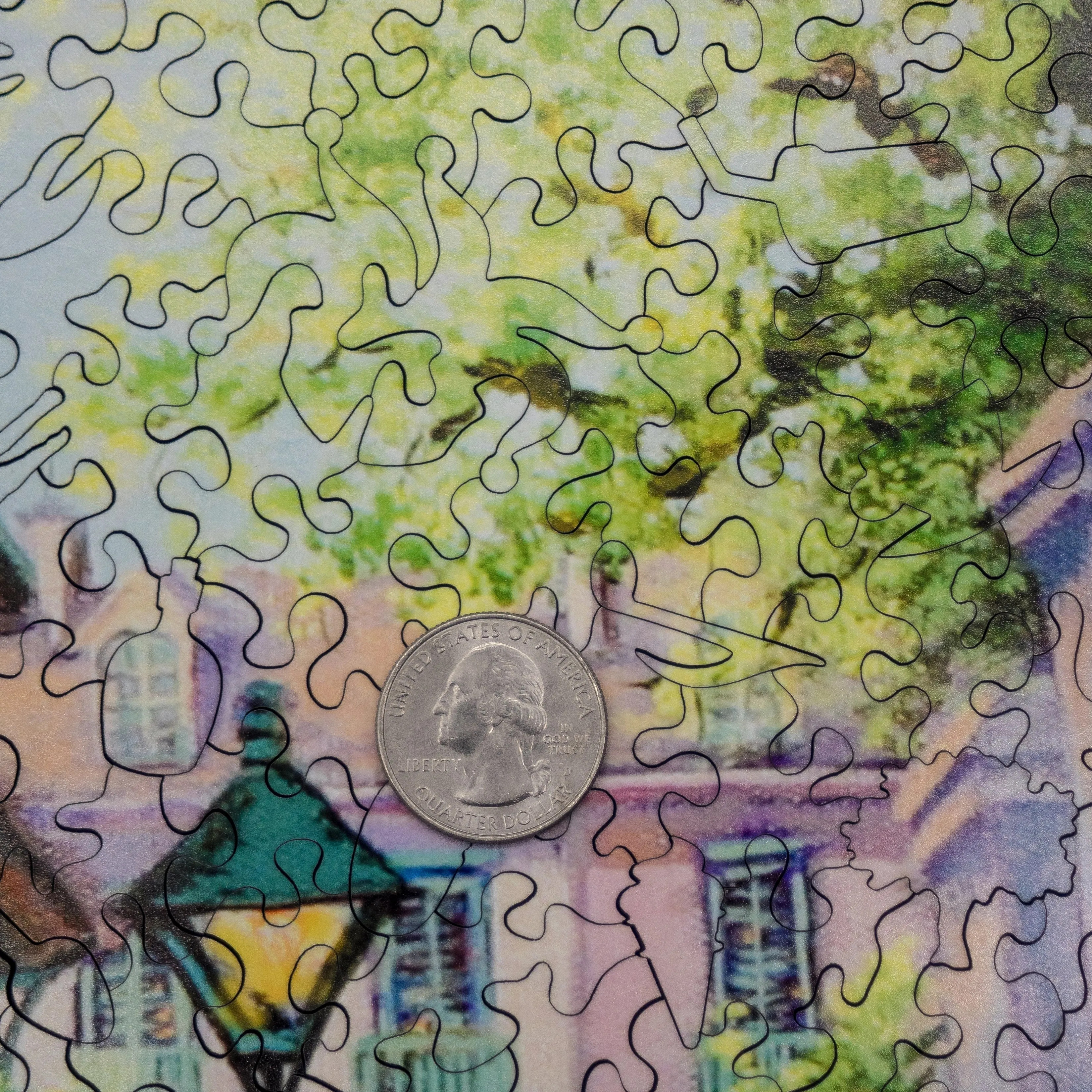 French Quarter, New Orleans (501 Piece Wooden Jigsaw Puzzle)
