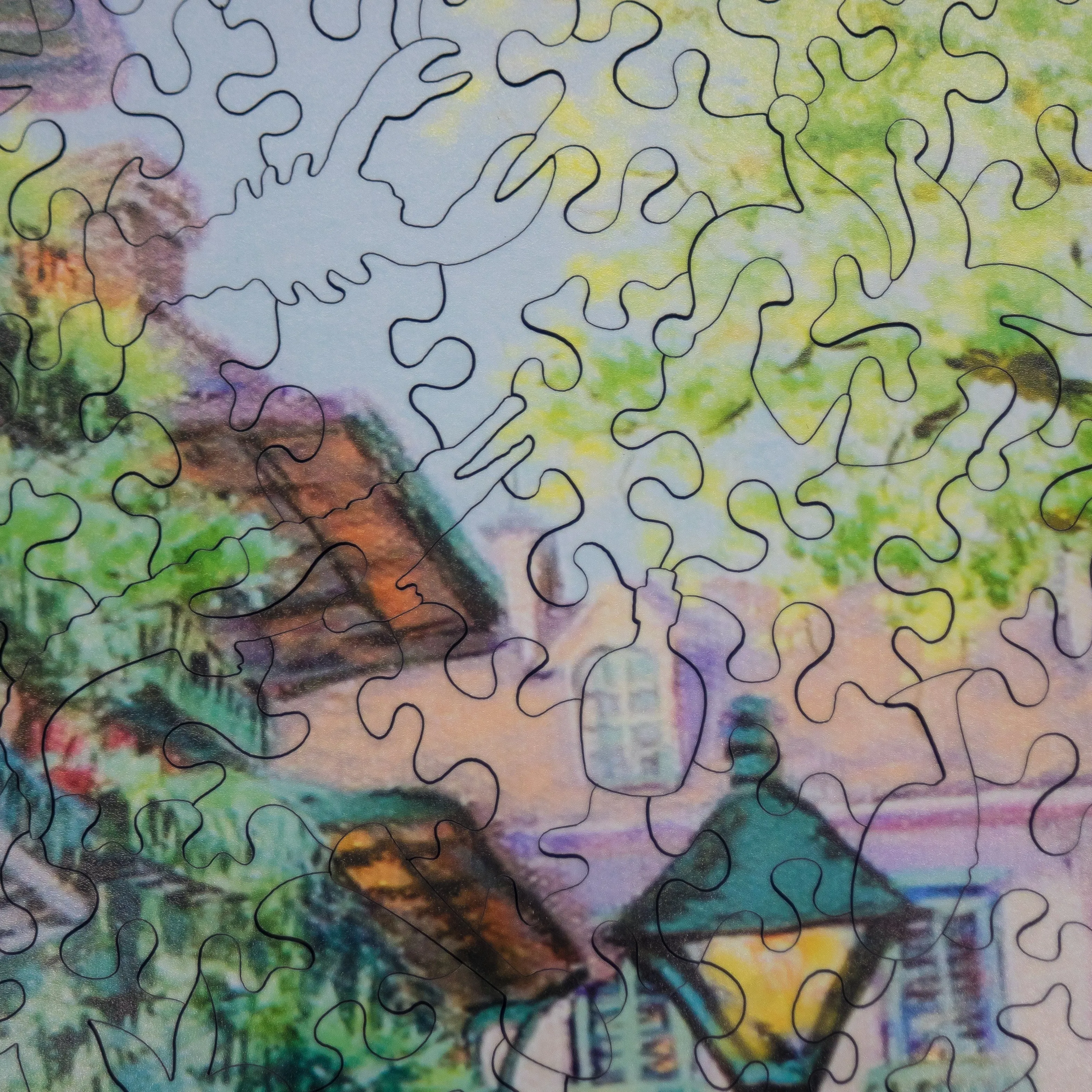 French Quarter, New Orleans (501 Piece Wooden Jigsaw Puzzle)