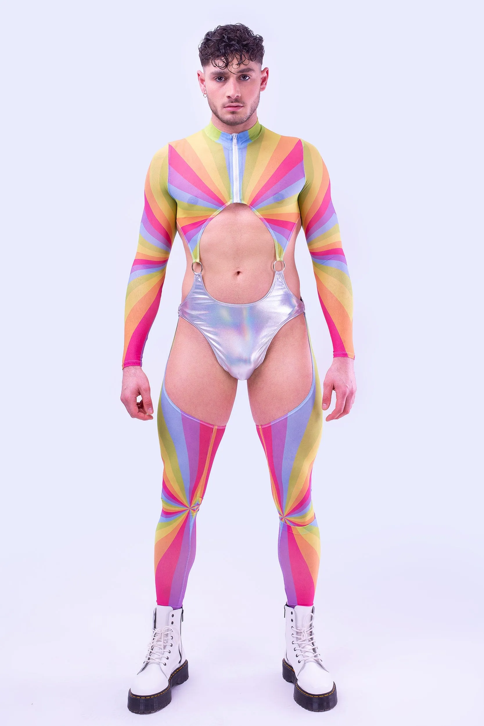 Gleam Male Cut-out Catsuit
