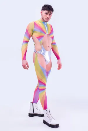 Gleam Male Cut-out Catsuit