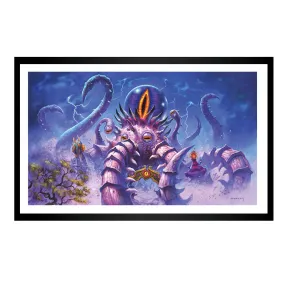 Hearthstone C'Thun The Shattered 35.5x61cm Framed Art Print