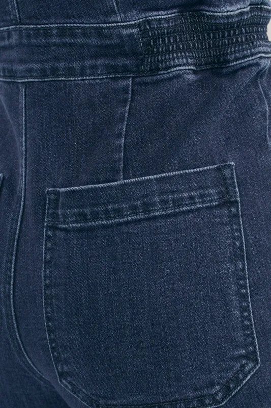 How to be an Icon Cropped Denim Jumpsuit