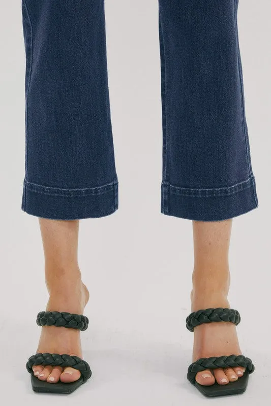 How to be an Icon Cropped Denim Jumpsuit