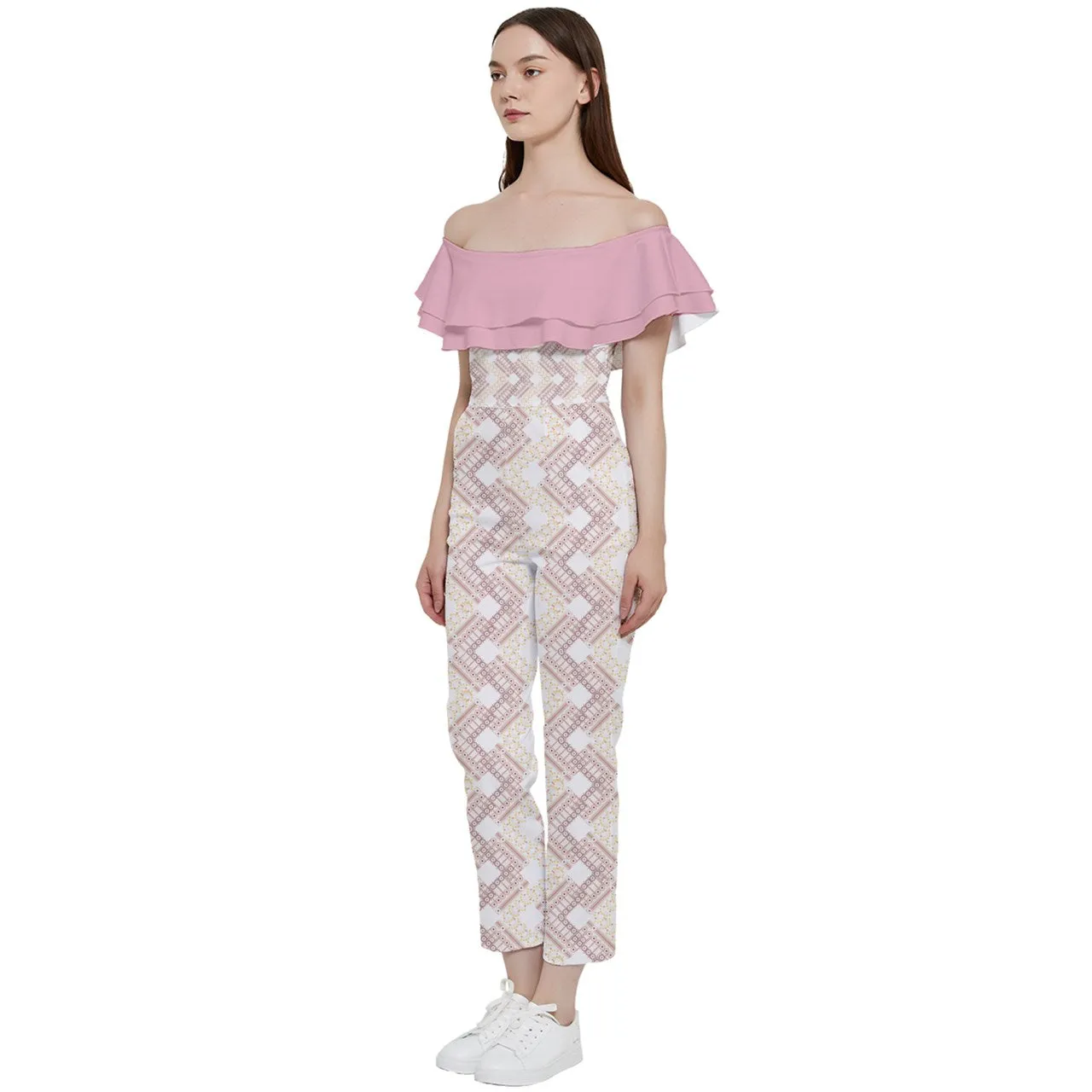 Ishan Off Shoulder Ruffle Top Jumpsuit- 2 options