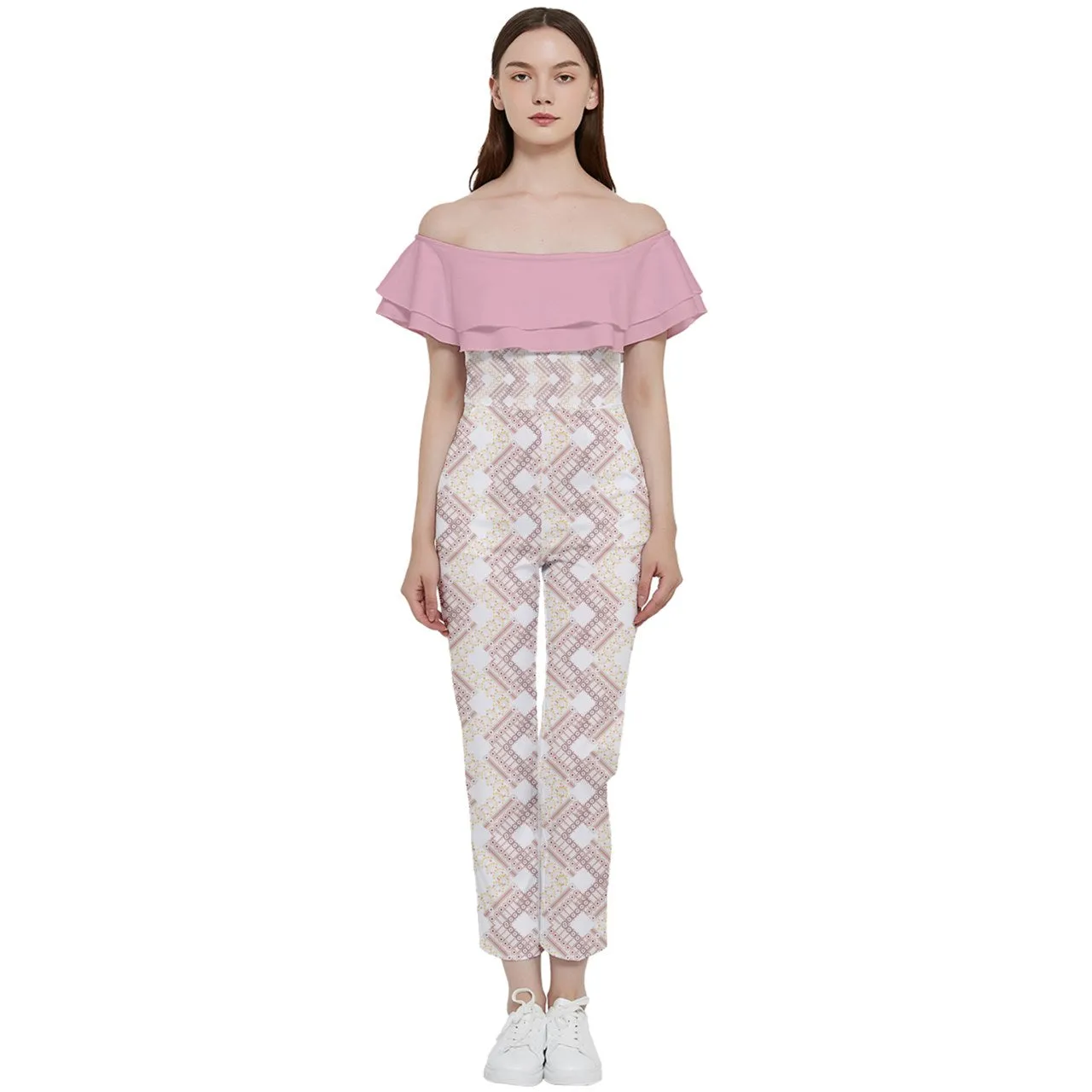 Ishan Off Shoulder Ruffle Top Jumpsuit- 2 options