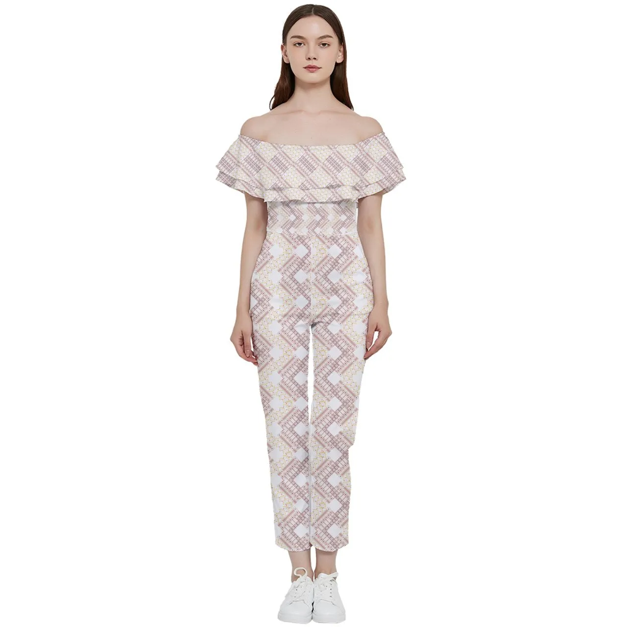 Ishan Off Shoulder Ruffle Top Jumpsuit- 2 options