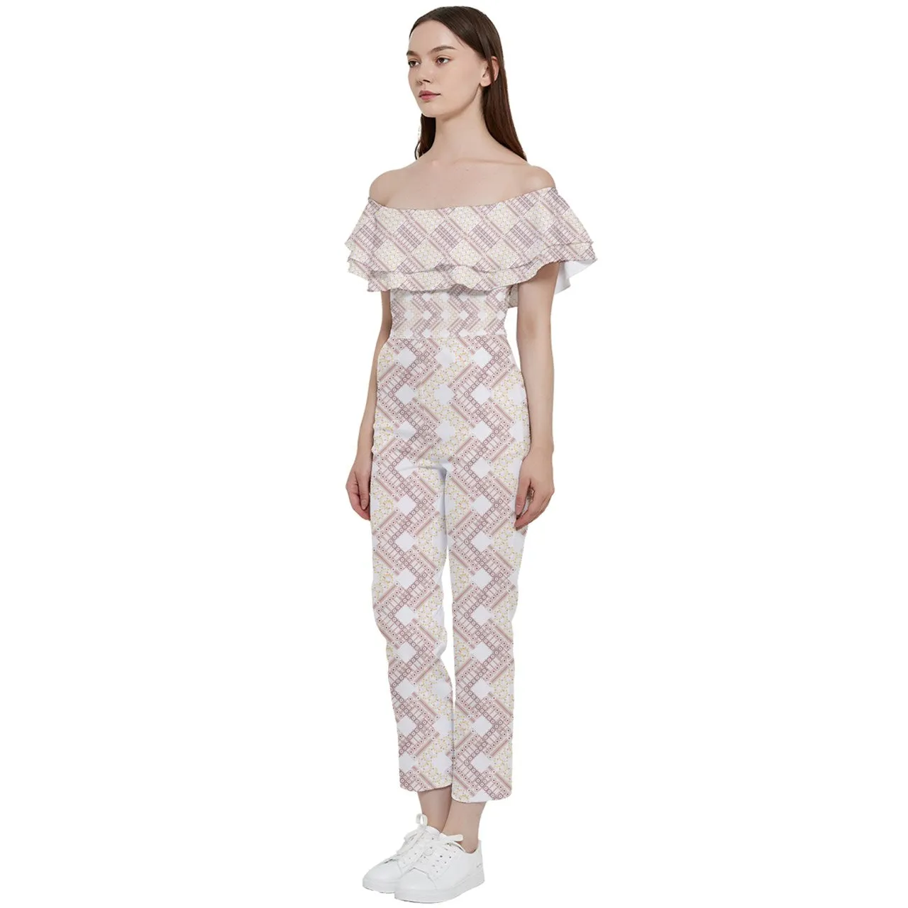 Ishan Off Shoulder Ruffle Top Jumpsuit- 2 options