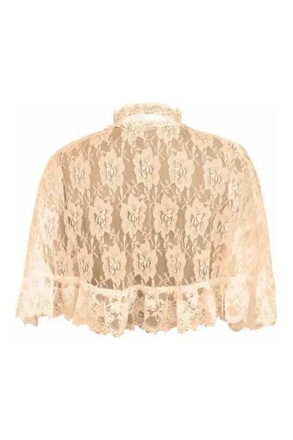 Ivory Lace Cape