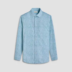 Jimmy Double-Sided Leaf & Stripe OoohCotton Shirt