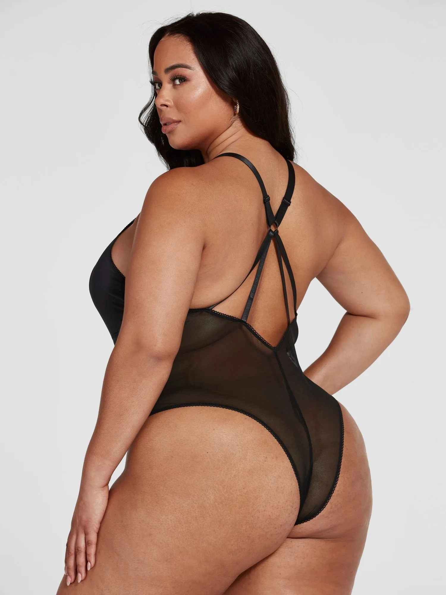 Kendall Stripe Mesh Bodysuit