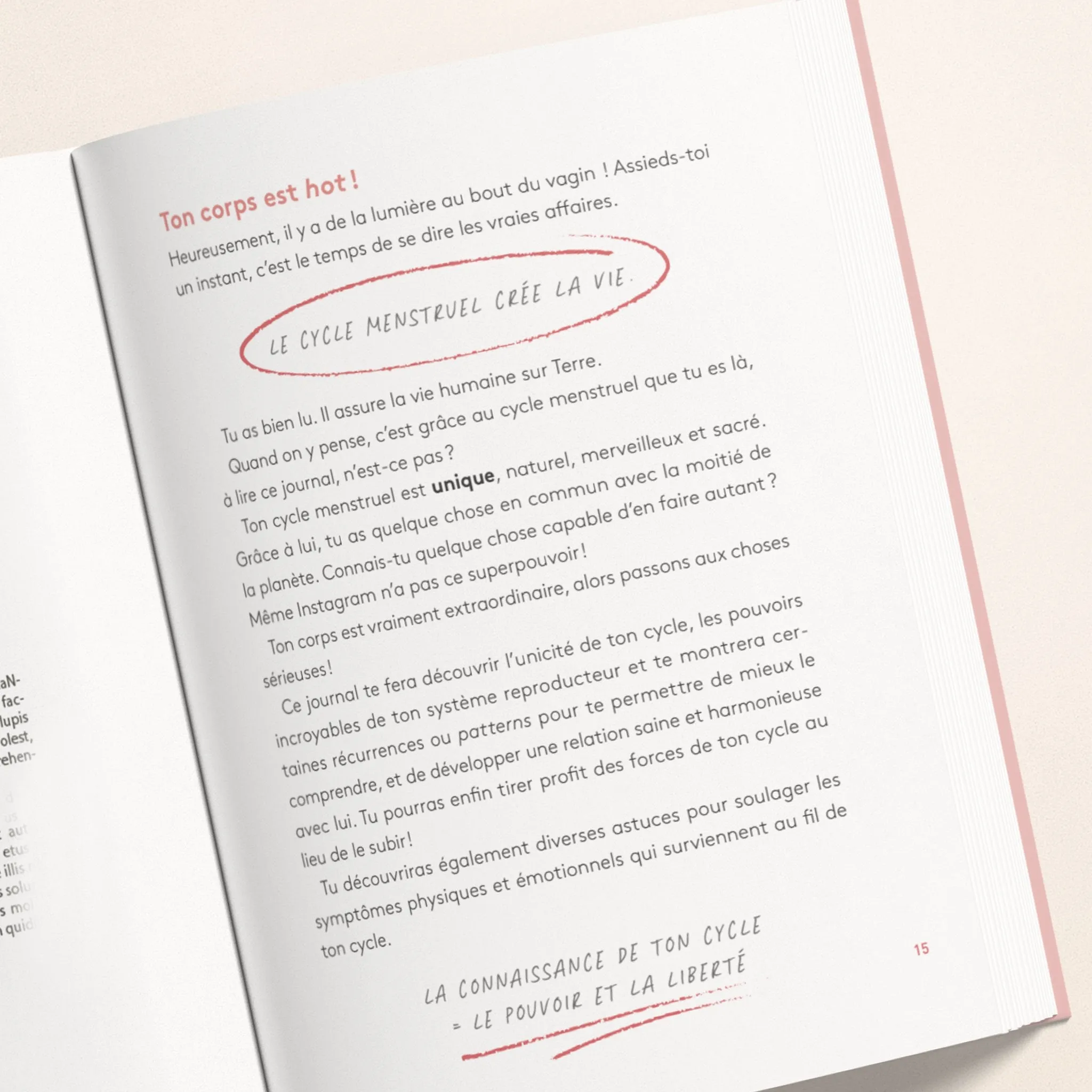 Livre “Journal intime menstruel”