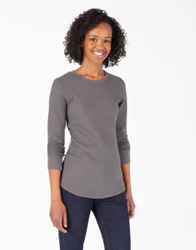 Long-Sleeved Shirt - Dickies Women's Long Sleeve Crew Neck Thermal Shirt FL198, Various Colours