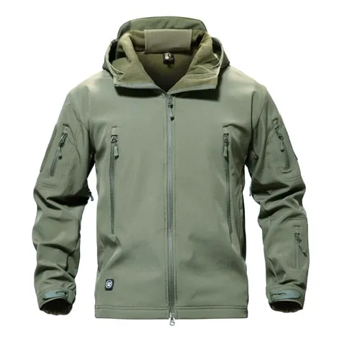 MAGCOMSEN Shark Skin Military Jacket Men Softshell Waterpoof Camo Clothes