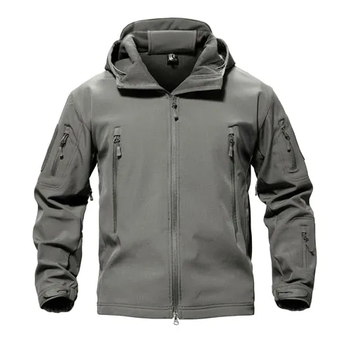 MAGCOMSEN Shark Skin Military Jacket Men Softshell Waterpoof Camo Clothes