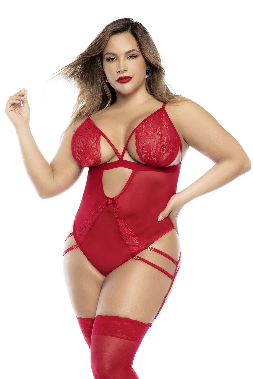 Mapale 8814X Curvy Size Teddy Color Red