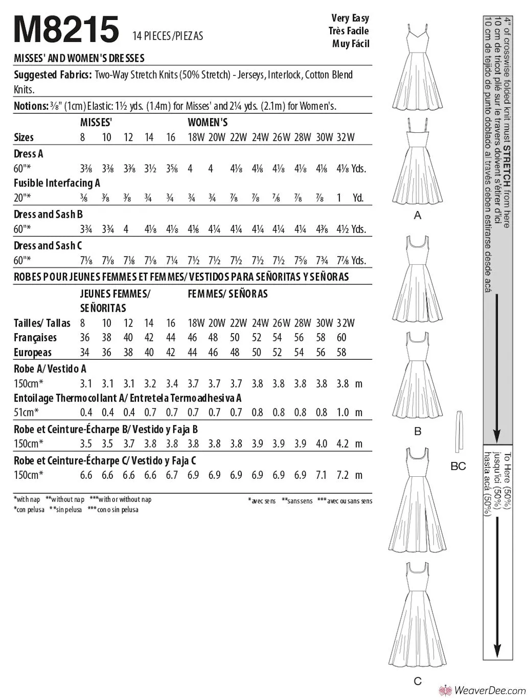 McCall's Pattern M8209 Misses' & Women's Dresses & Jumpsuit