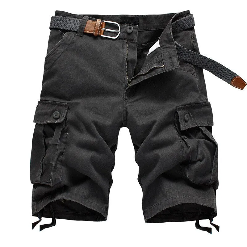 Men Shorts 2021 Fashion Plaid Beach Shorts Mens Casual Camo Camouflage Shorts Military Short Pants Male Bermuda Cargo Overalls