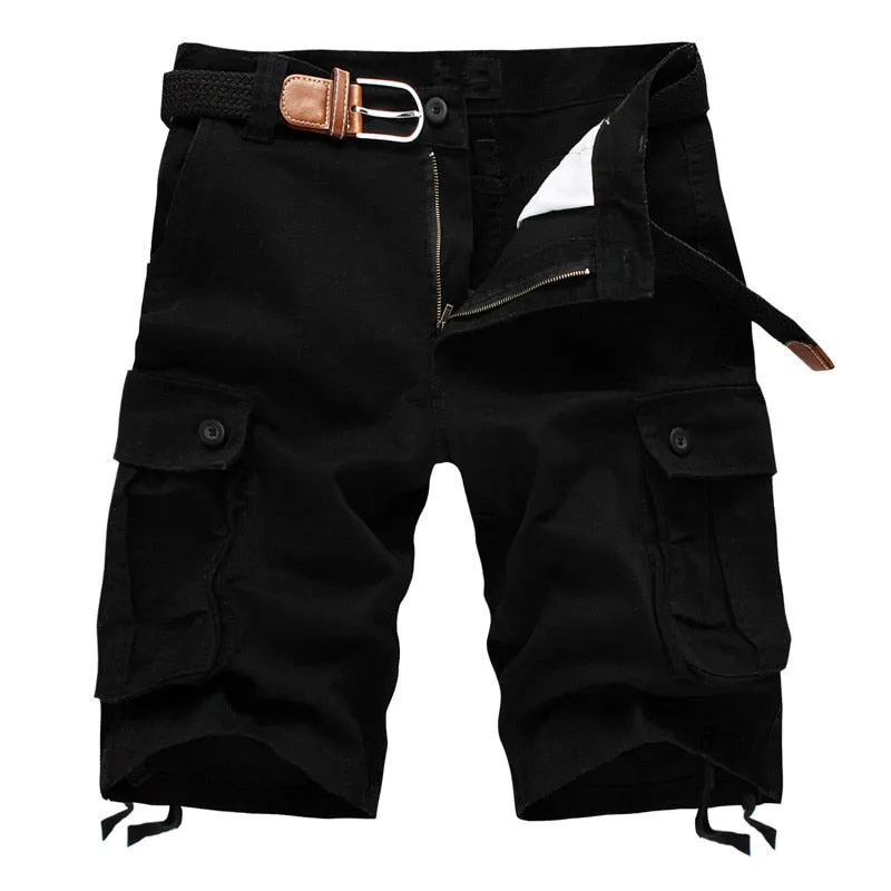 Men Shorts 2021 Fashion Plaid Beach Shorts Mens Casual Camo Camouflage Shorts Military Short Pants Male Bermuda Cargo Overalls