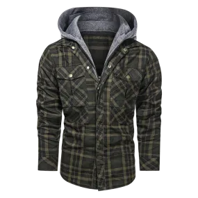 Men Warm Jacket Fleece Thick Autumn Winter Detachable Hoodies Jackets Men Slim Fit Men Clothing