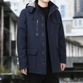 Men Winter Jacket Thicken Fleece Jackets Men's