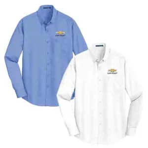 Men's Chevy Bowtie SuperPro Twill Button Up Shirt