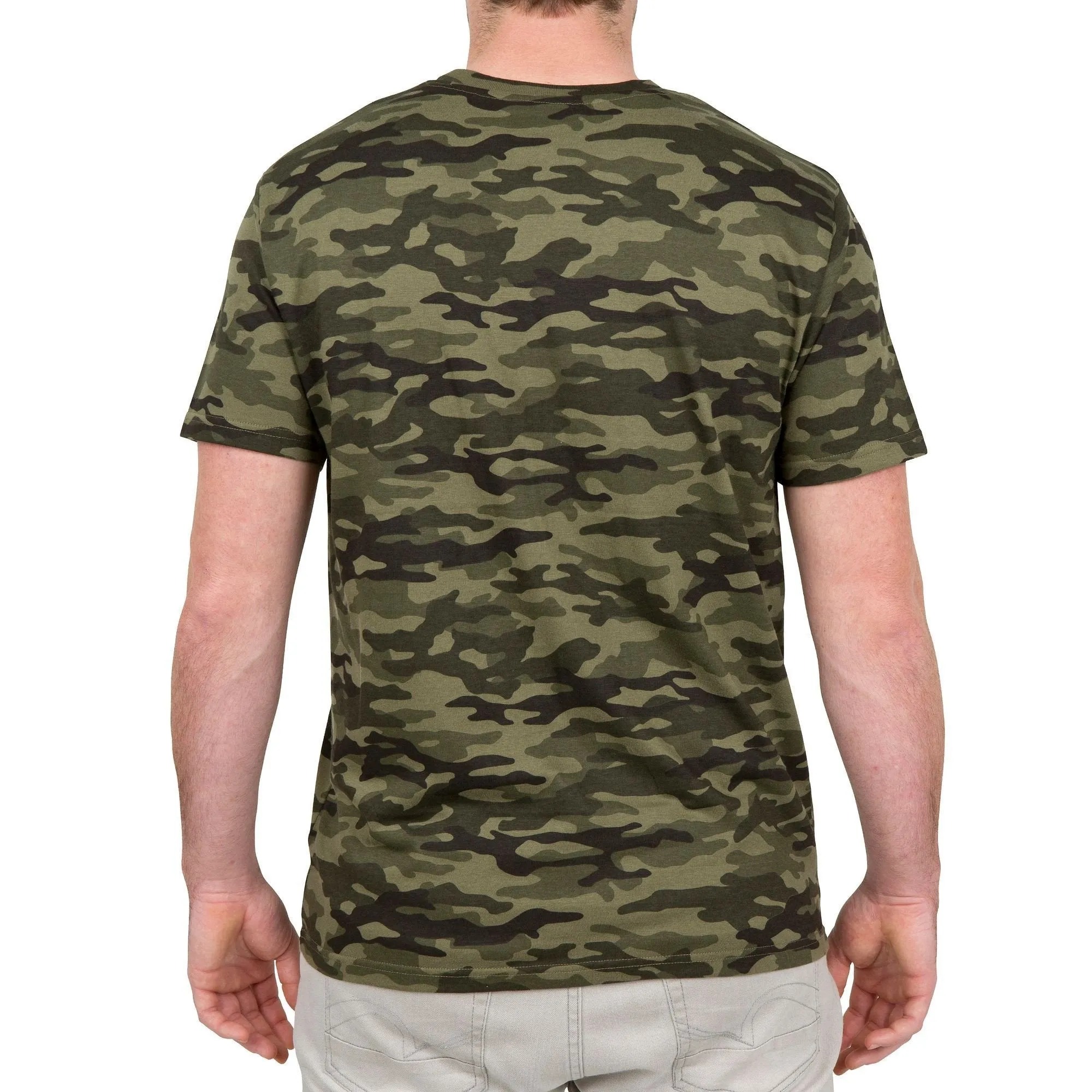 Men's Hunting T-shirt Short Sleeved Steppe 100