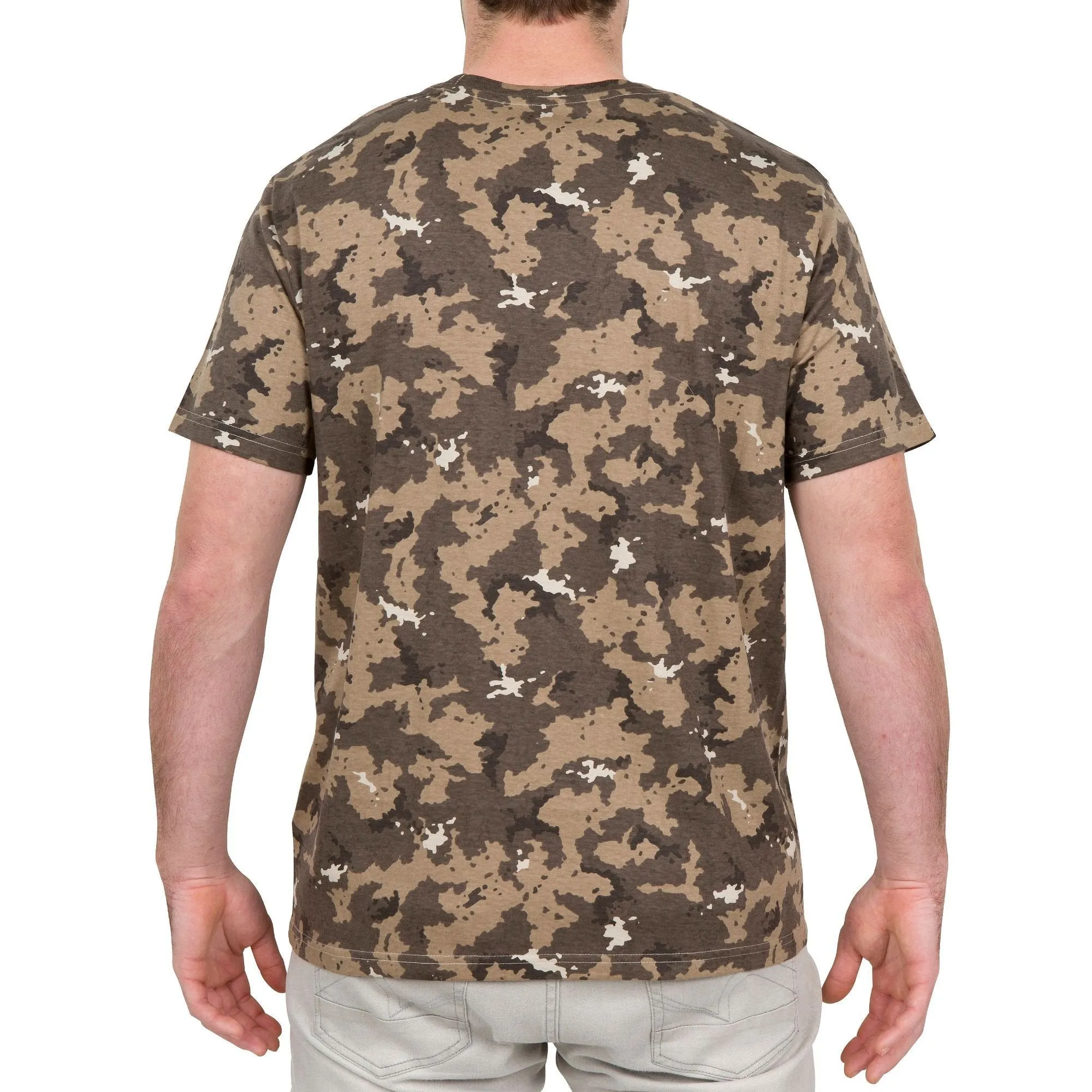 Men's Hunting T-shirt Short Sleeved Steppe 100
