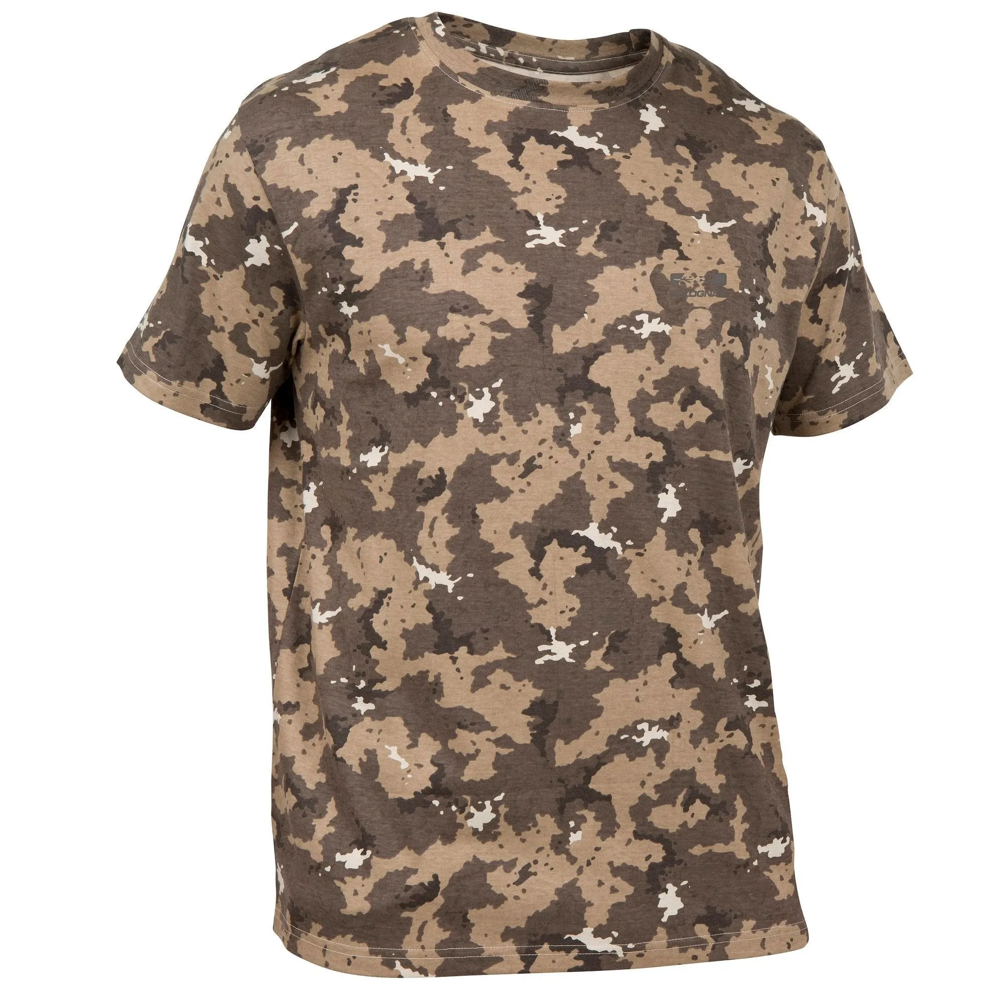 Men's Hunting T-shirt Short Sleeved Steppe 100