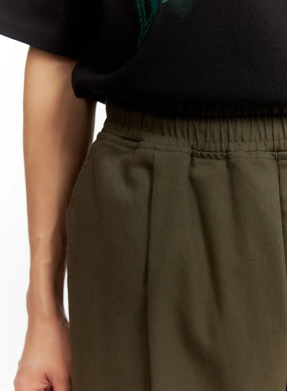 Men's Solid Cargo Pants (Dark Green) IU412