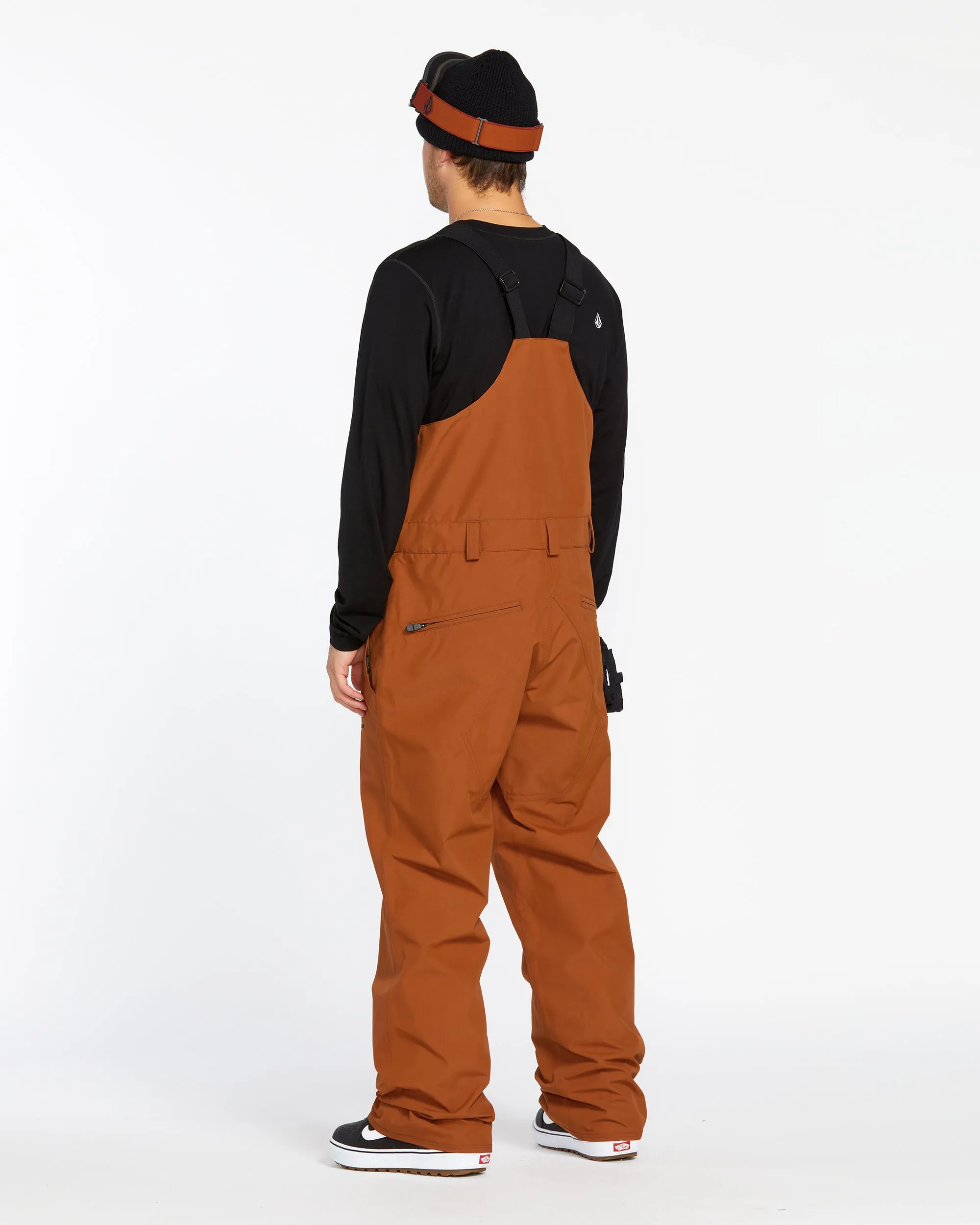 Mens V.Co Sparta Bib Overalls - Caramel