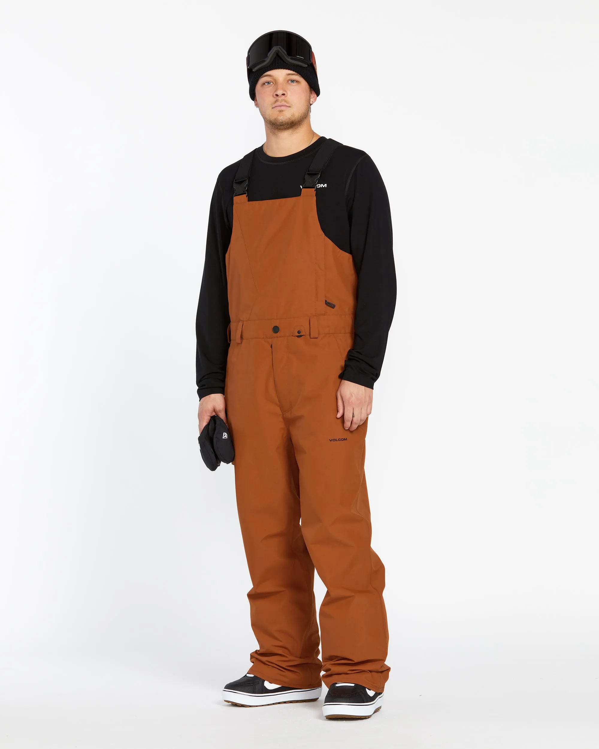 Mens V.Co Sparta Bib Overalls - Caramel