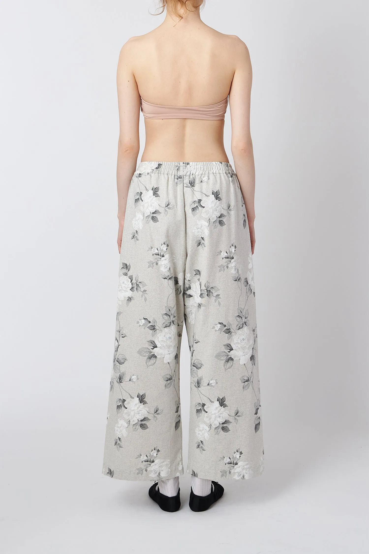 MICA CULOTTES FLORAL GREY