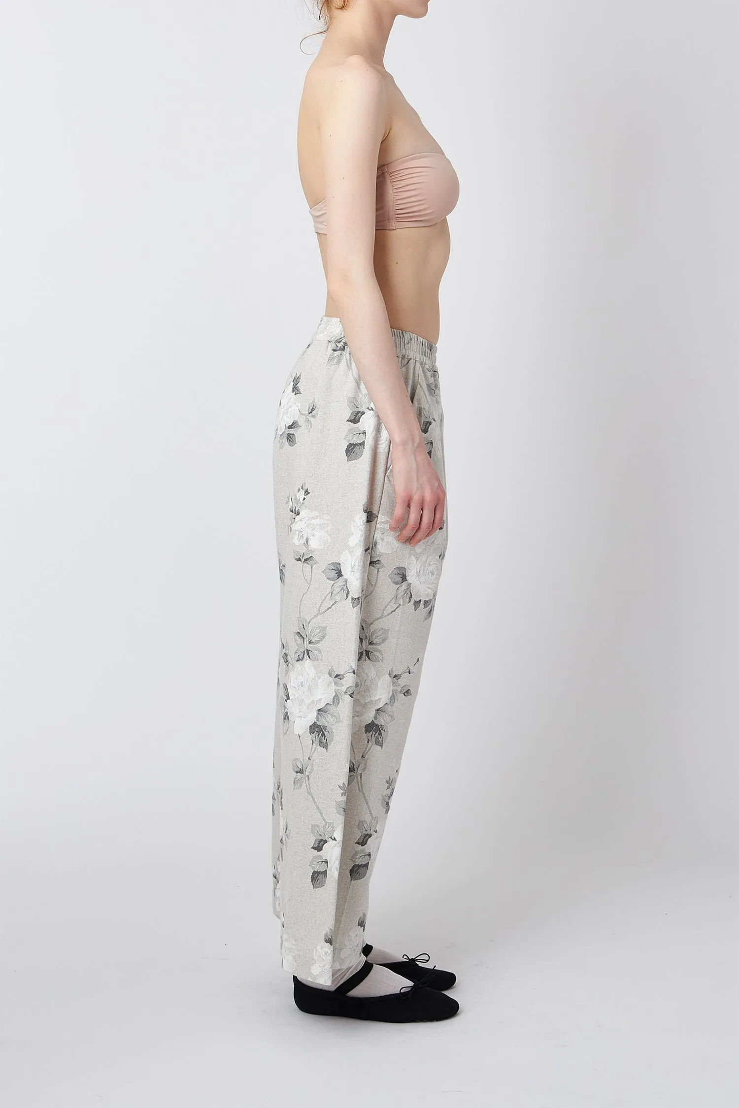 MICA CULOTTES FLORAL GREY
