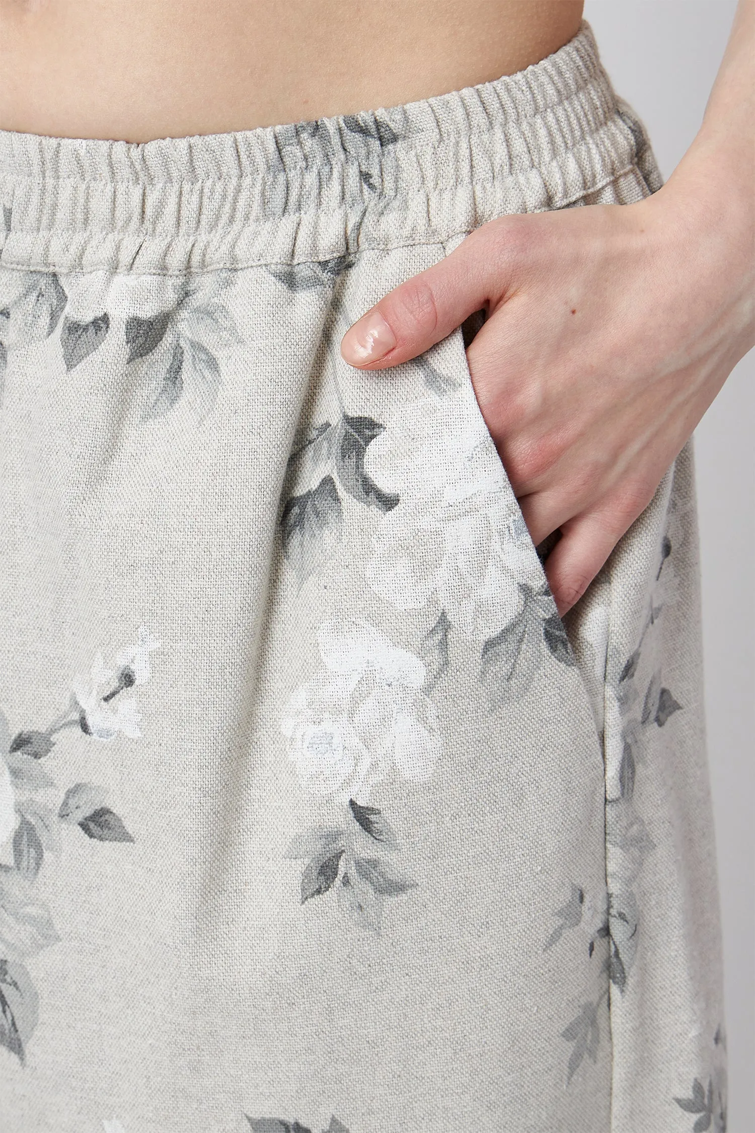 MICA CULOTTES FLORAL GREY