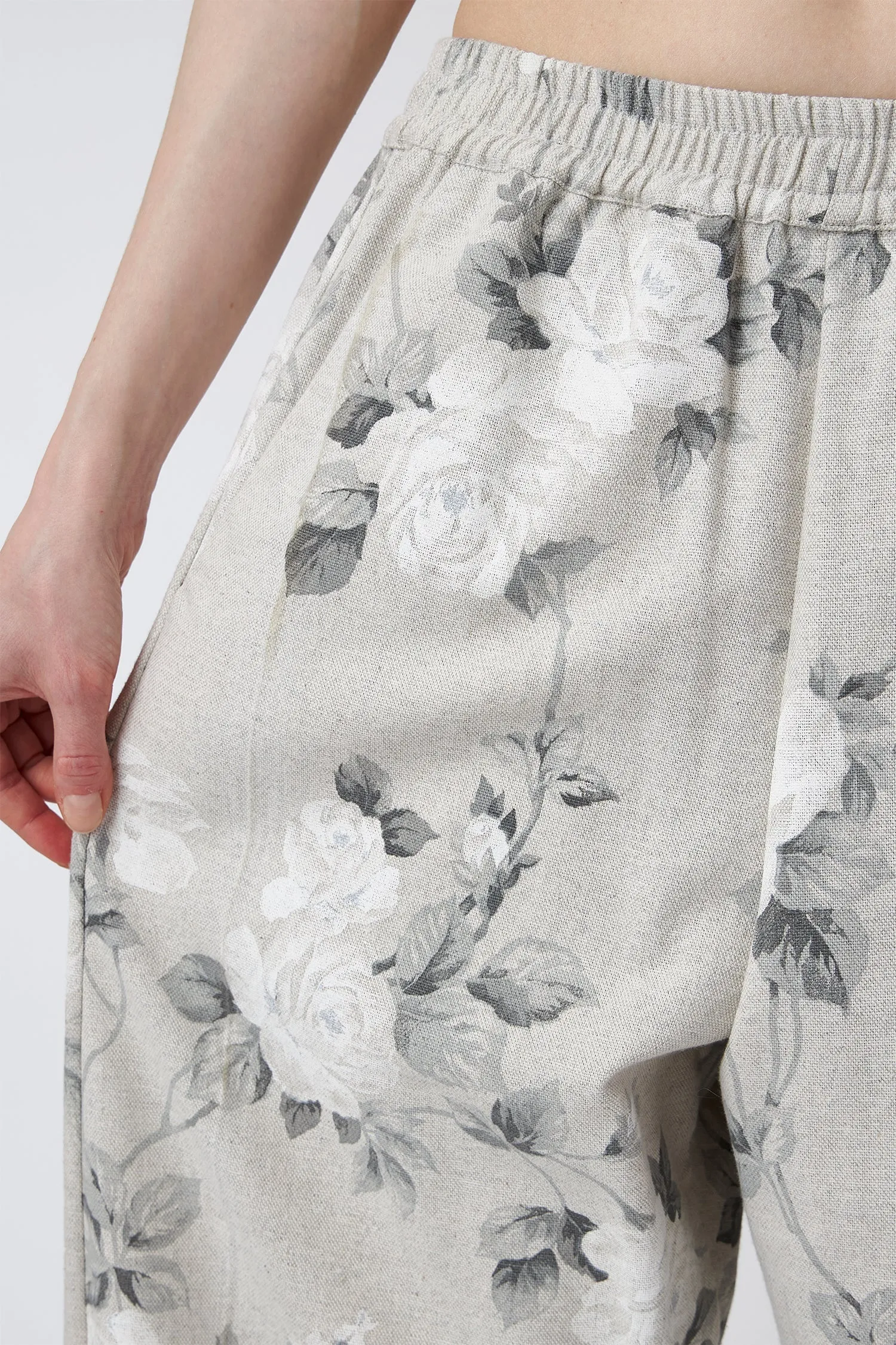 MICA CULOTTES FLORAL GREY