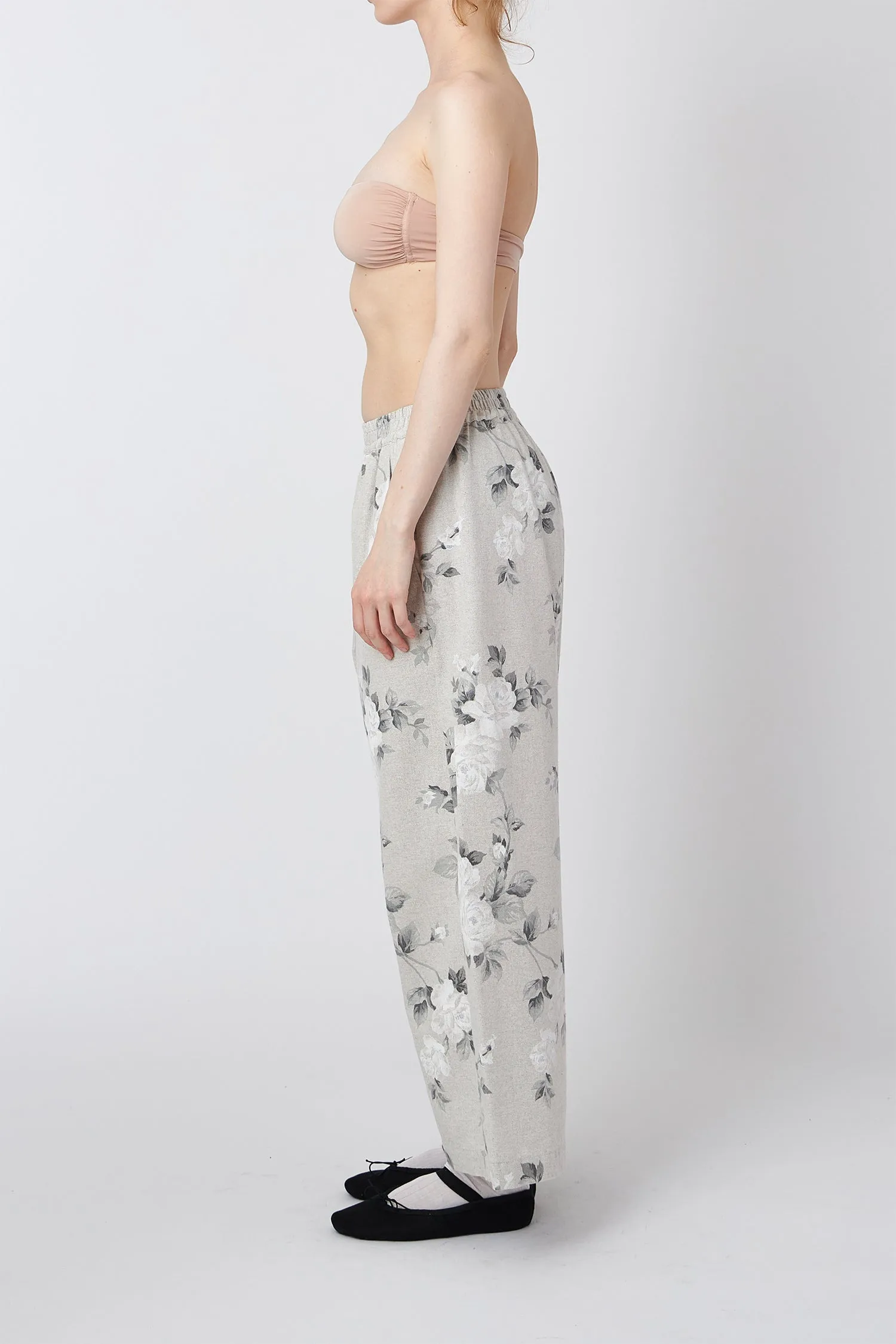 MICA CULOTTES FLORAL GREY